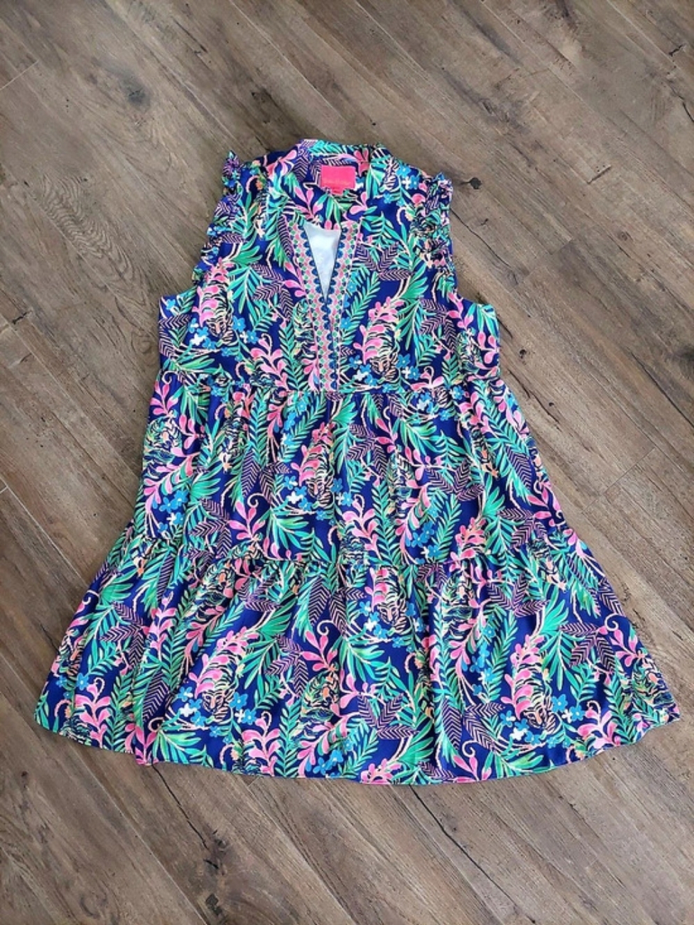 Lilly Pulitzer Briela Dress XL in How You Like Me Prowl Swing A Line Resort Wear